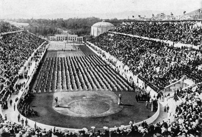The opening ceremony in Athens, 1896.